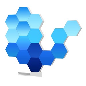 Yescom APP Control WiFi Hexagon LED Light Kit 15 Blocks w/Alexa Google Home Game Room Decor Gift - 1 of 4