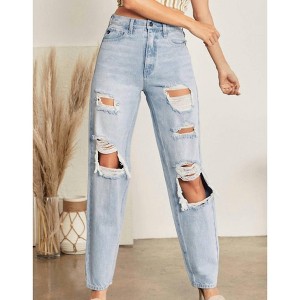 Women's High Rise Baggy Jean - KanCan - 1 of 4