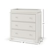 Child Craft Harmony 3 Drawer Dresser with Removable Changing Table Topper, Ample Storage, Anti-Tip Kit Included to Prevent Tipping, Baby Safe Finish - 3 of 4