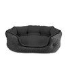 Arlee Home & Pet Cozy Orthopedic Eco-Friendly Durable Dog Bolster Bed - Black - M - 2 of 4