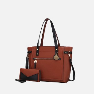 MKF Collection Andrys Vegan Leather Women's Tote Bag and Wallet by Mia K - 1 of 4