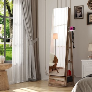Vlsrka 22'' Wide Rotatable Jewelry Armoire with Mirror - 1 of 4