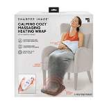 Sharper Image Calming Cozy Massaging Electric Heating Wrap with Sherpa Lining