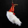Italian Ornaments 6.5 Inch Crescent Moon Santa Face Mgd Ornament Free-Blown Tree Ornaments - 3 of 3