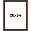 PosterPalooza | Traditional Brown Picture Frame - UV Acrylic, Foam Board Backing, Hanging Hardware - 2 of 4