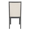 NicBex Dining Table Set for 6 Kitchen Table Wood Dining Table Set with Trestle Legs 4 Upholstered Dining Chairs and Bench for Dining Room - 2 of 4