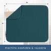 LunaLulinlk Dish Drying Mat, 16” x 18”, Absorbent Microfiber Kitchen Counter Mat, Dish Drying Pad Large, Tapestry Blue - 4 of 4