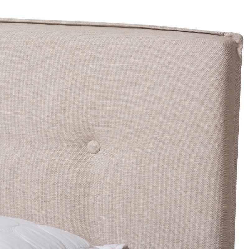 Audrey Modern And Contemporary Fabric Upholstered Bed - Baxton Studio, 5 of 12