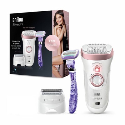 Braun Silk-epil 9-870 3-in-1 Women's Cordless Wet & Dry Epilator + 5 Extra  Accessories : Target