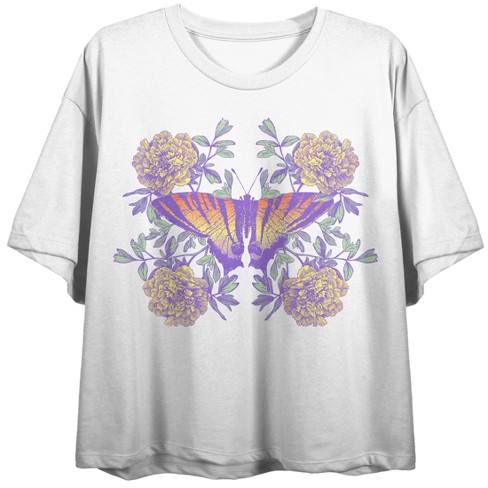 Butterfly crew neck clearance tee