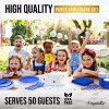 Crown Display 350-Piece Disposable Dinnerware Set – Paper Plates, Paper Cups, Napkins, Plastic Forks, Knives & Spoons – Serves 50 Guests - 3 of 4