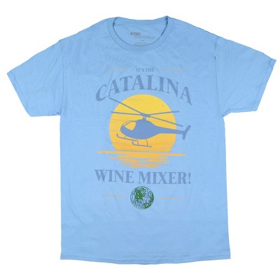 Seven Times Six Step Brothers T-Shirt Men's The Catalina Wine Mixer Movie Inspired Tee Blue