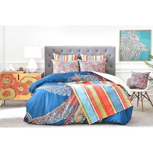 Valentina Ramos Octopus Duvet Cover (Twin/Twin Extra Long) Blue - Deny Designs , Size: Twin/Twin XL, Blue Multicolored