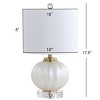 17.5" Glass/Crystal Pearl Table Lamp (Includes Energy Efficient Light Bulb) - JONATHAN Y - 4 of 4