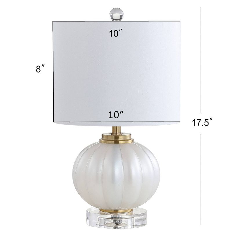 17.5" Glass/Crystal Pearl Table Lamp (Includes Energy Efficient Light Bulb) - JONATHAN Y, 5 of 7