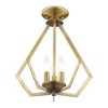 Livex Lighting Prism 3 - Light Chandelier in  Antique Brass - 3 of 4