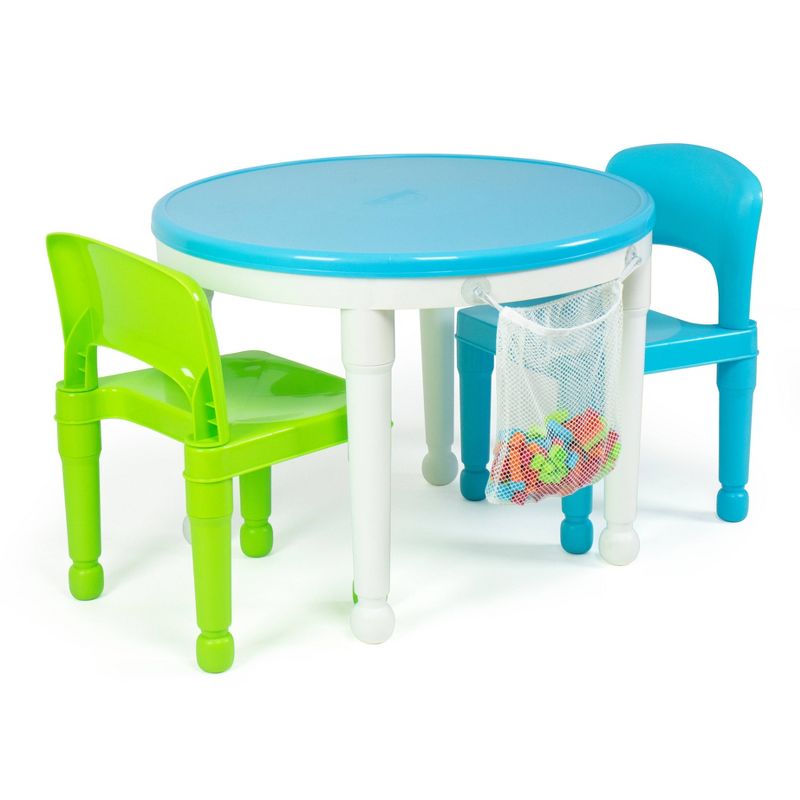 3pc Kids' 2 in 1 Round Activity Table with Chairs - Humble Crew, 3 of 6