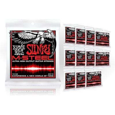 Ernie Ball 2915 M-Steel Skinny Top Heavy Bottom Electric Guitar Strings - Buy 10, Get 2 FREE
