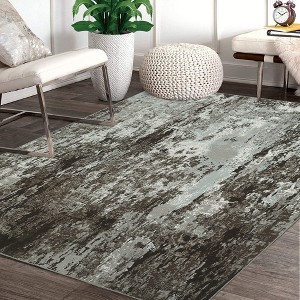 Modern Abstract Area Rugs for Living Room Washable Boho Rug - 1 of 4