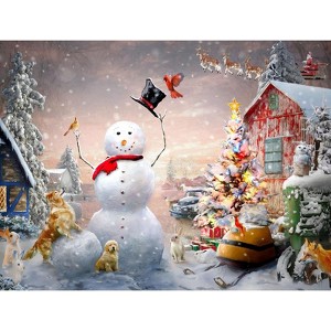 Sunsout Good Morning Its Christmas 300 pc  Christmas Jigsaw Puzzle 39414 - 1 of 4