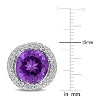 EVERLY JEWELRY | Sterling Silver 7 1/6 CT TGW Amethyst White Topaz Earrings - 2 of 4