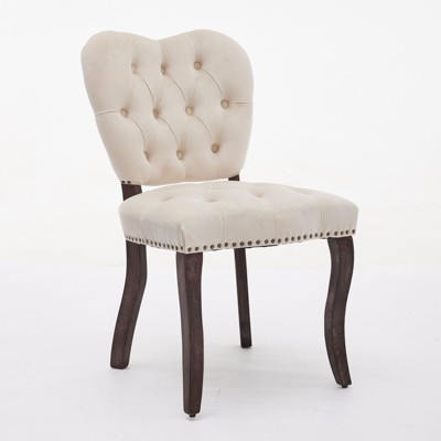 NicBex Dining Chairs Set of 2 Upholstered Chair French Vintage Tufted Upholstered Tufted Chairs for Dining Room, Bedroom