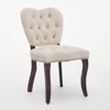 NicBex Velvet Dining Chairs Set of 2,French Vintage Tufted Upholstered Kitchen Chair with High Back and Decorative Rivet for Dining Room,Kitchen - 4 of 4