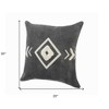 HomeRoots Set of Two 20" Black And White Geometric Cotton Throw Pillows with Texture - 3 of 4