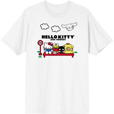 BUSIMAX HELLO KITTY Shirts for Women White T-Shirt