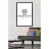 Trends International The White Lotus - Black and White Logo Framed Wall Poster Prints - 2 of 4