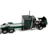 Peterbilt 359 with 60" Vintage Sleeper and 53' Utility Trailer with Reefer Green Metallic 1/64 Diecast Model Truck made by DCP/First Gear - 2 of 4