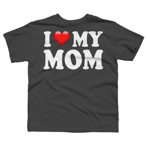 Boy's Design By Humans I Love My Mom Bold Text By ArmyTee T-Shirt - 1 of 2