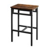 PAGED 5-Piece Bar Table Set with 4 PU Leather Bar Stools & 1 Modern Dining Table for Kitchen/Dining Room - 3 of 4