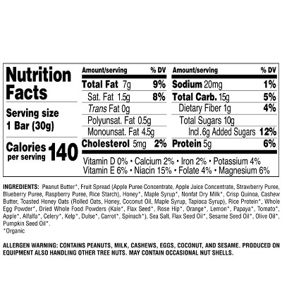 Perfect Bar Gluten-Free PB&J Mini Protein Bars - 6.3oz/6ct