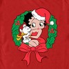 Men's Betty Boop Christmas Wreath T-Shirt - image 2 of 4