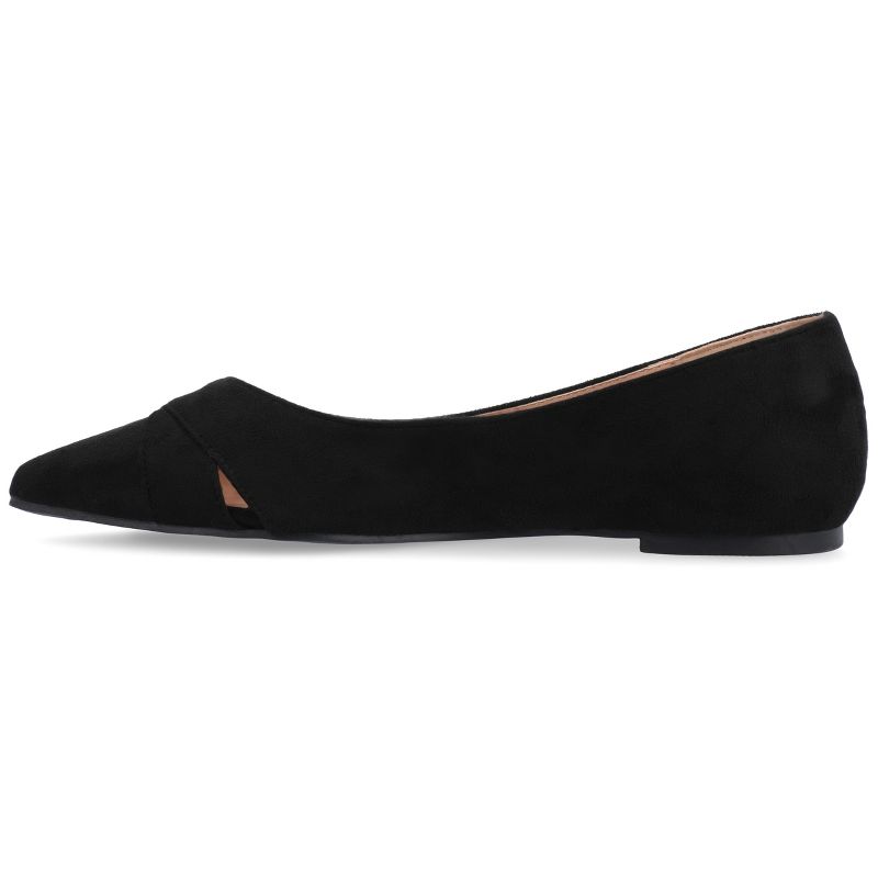 Journee Collection Womens Winslo Slip On Pointed Toe Ballet Flats, 3 of 11