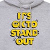 Men's - Instant Message - Okay To Stand Out Graphic Fleece Pullover Hoodie - 2 of 4