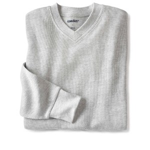 KingSize Men's Big & Tall Heavyweight Thermal V-Neck Underwear Shirt - 1 of 4
