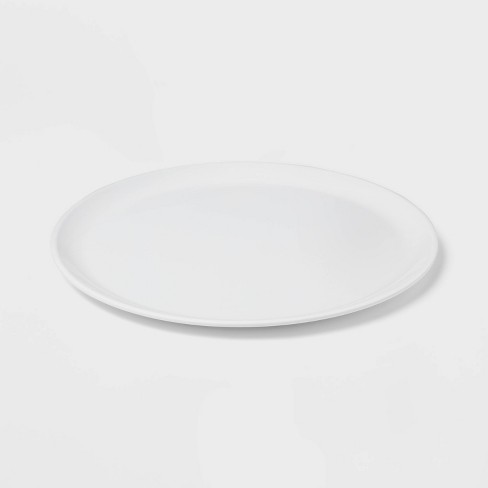 White round outlet serving tray