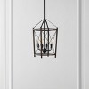 Peltier 4 Light 14" Pendant - PND4162 - Dark Walnut/Black - Safavieh - 3 of 4