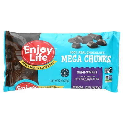 Enjoy Life Foods Mega Chunks Chocolate, Semi-Sweet, 10 oz (283 g)