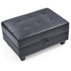 Passion Furniture Revere Faux Leather Upholstered Storage Ottoman - 4 of 4