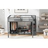 Full Size Loft Bed with Wardrobe, Low Storage Table and Storage Staircase - 4 of 4