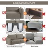KTMBDW Bread Sofa 2 Seater Loveseat Couch Loose Back Sectional Sofas, Fabric Couch Leisure Sofa with Square Arms for Living Room, Apartment, Camel - 3 of 4