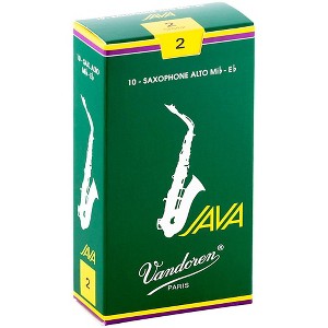 Vandoren JAVA Alto Saxophone Reeds Strength - 2, Box of 10 - 1 of 2