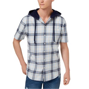 American Rag Mens Hooded Ian Button Up Shirt - 1 of 1