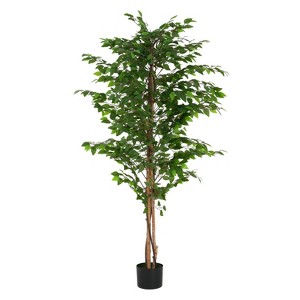 NicBex 70" Artificial Bamboo with Pot Realistic Faux Plant for Indoor/Outdoor Decor, Easy Maintenance, Sturdy Base, Lifelike Segmented Stems - 1 of 4