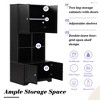 67" Tall Bathroom Storage Cabinet, Freestanding Floor Storage Cabinet with Adjustable Shelves, Kitchen Pantry Cabinet For Bathroom Living Room - 4 of 4