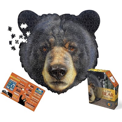 Madd Capp I AM Bear 550 Piece Animal Head-Shaped Jigsaw Puzzle