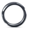 Pompeii3 Men's Brushed Black Tungsten 6mm Beveled Ring Wedding Band - Size 12 - 3 of 4